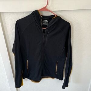 Mons Royale Men's Medium Merino Wool Hooded Full-zip Jacket.